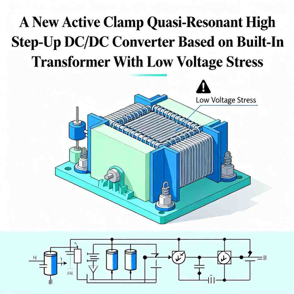 a new active clamp quasi resonant high step up dcdc converter based on built in transformer with low voltage stress