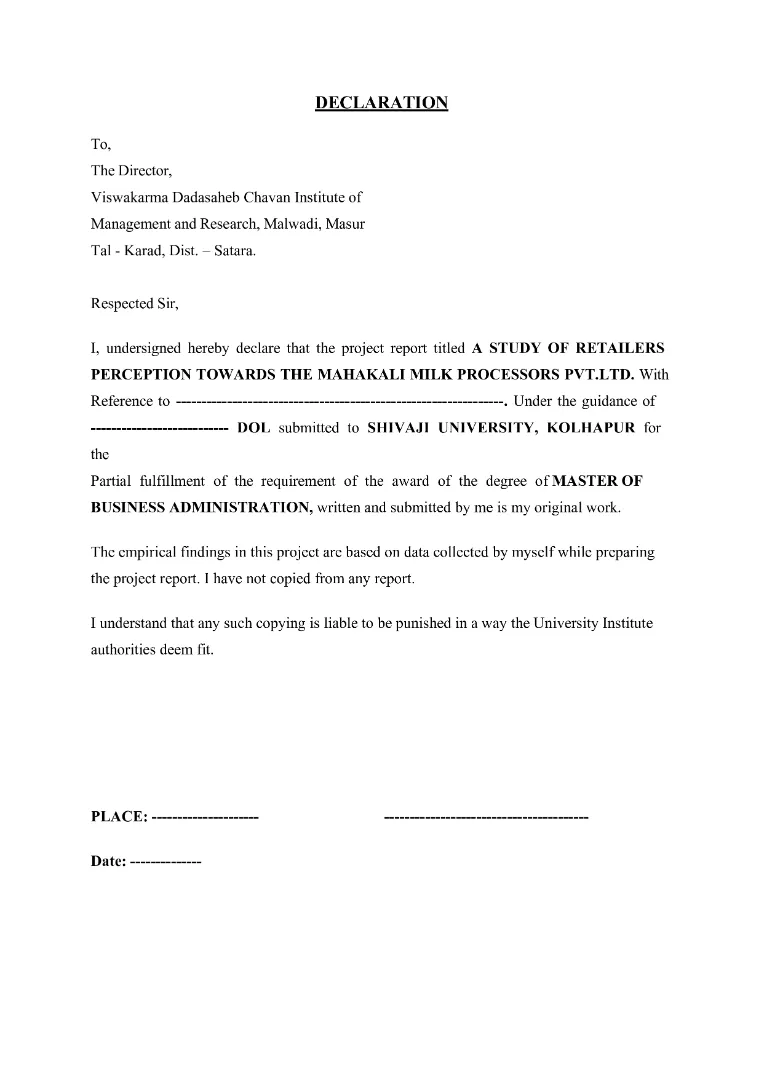 5. declaration